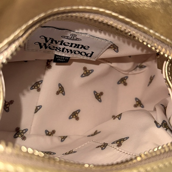 Vivienne Westwood CHAIN HANDBAG INJ ORB/GOLD METALLIC NAPPA BRAND NEW W DUST BAG - Picture 5 of 13